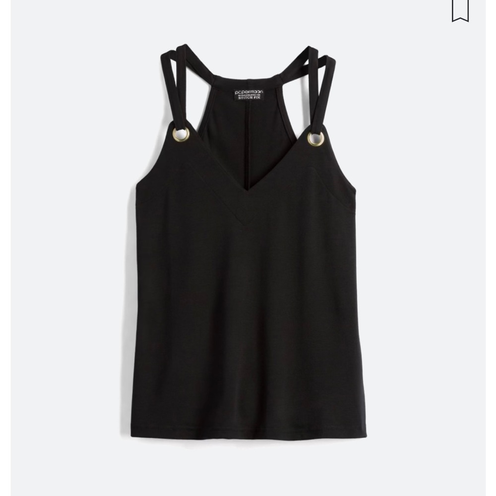 NWOT dressy black tank